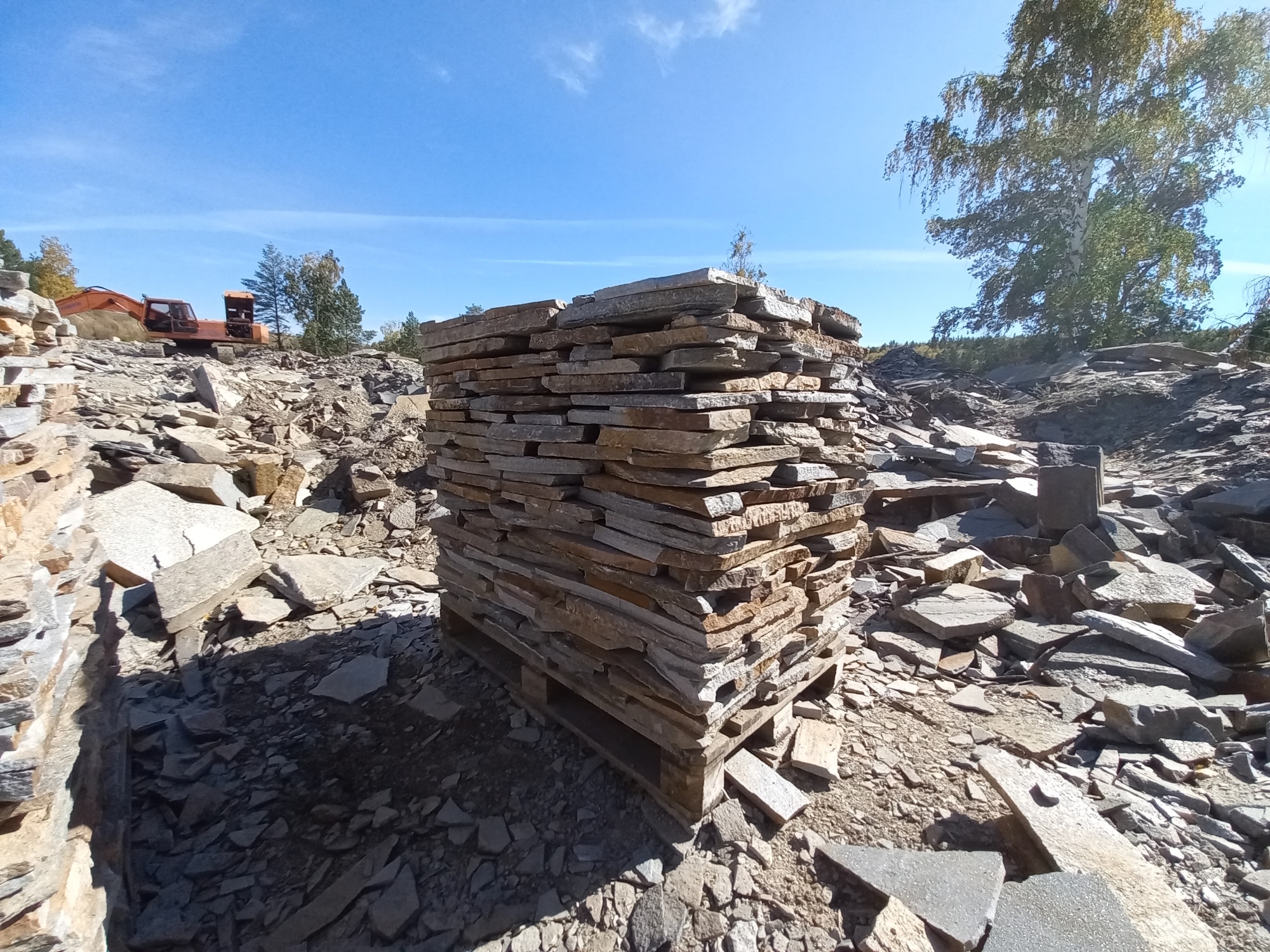 Плитняк златолит серебристый для мощения на бетон купить в Бугульме