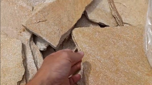 Плитняк златолит жёлтый золотистый для фасада 1,5-3см купить в Бугульме