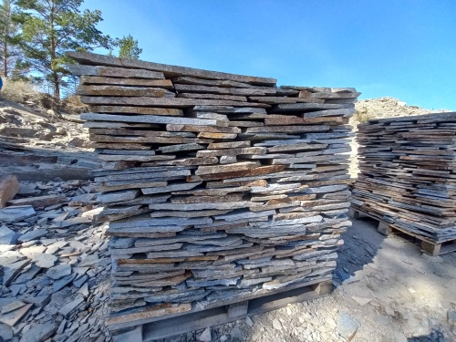 Плитняк златолит серебристый для фасада купить в Бугульме