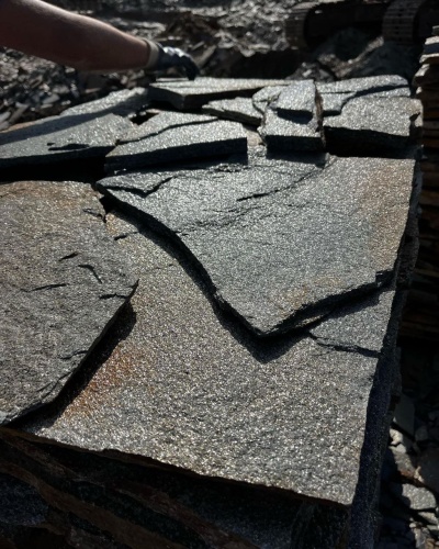 Плитняк златолит серебристый для фасада купить в Бугульме